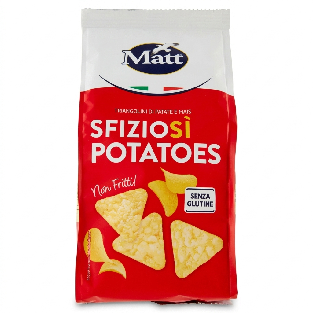 matt triangolini sfiziosì di patate e mais matt 60 gr.﻿﻿ - foto 1