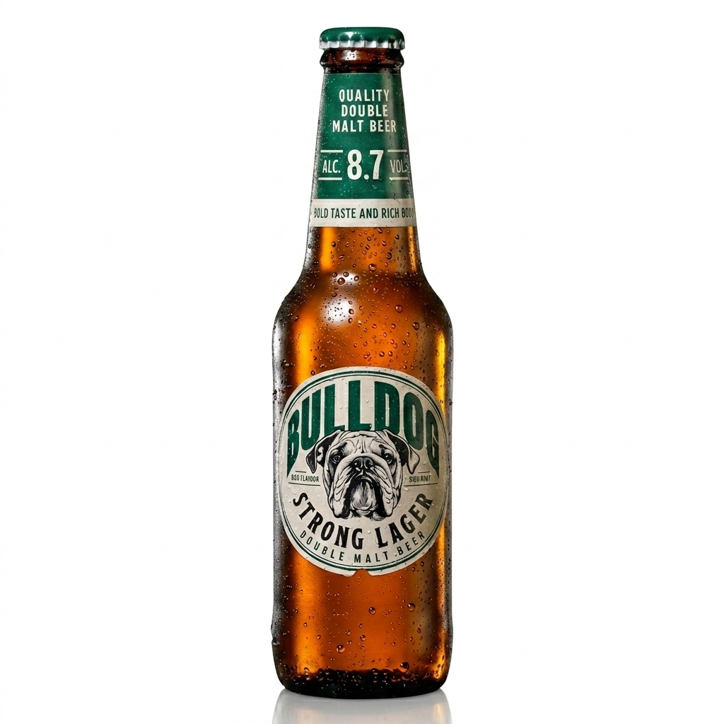 bulldog birra doppio malto strong lager bulldog 33 cl. - foto 1