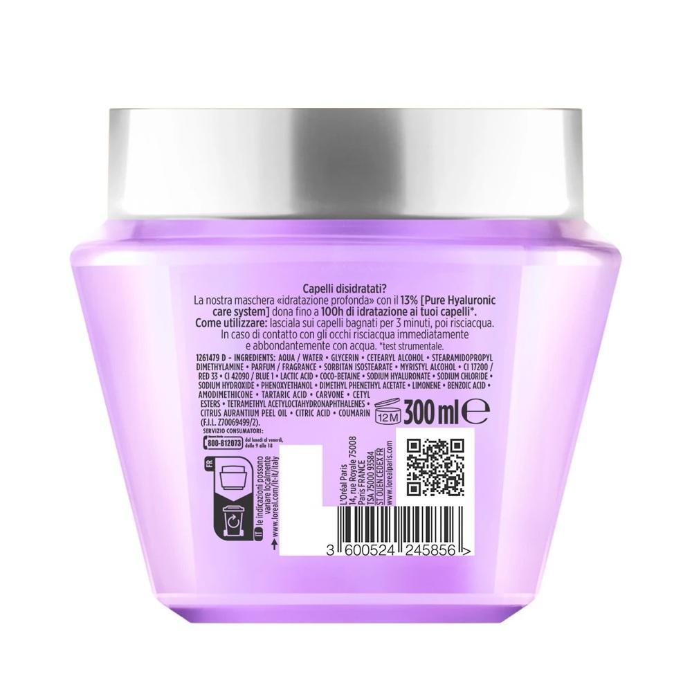 elvive maschera idratazione profonda 72h hydra hyaluronic elvive l'oréal paris 300 ml. - foto 2