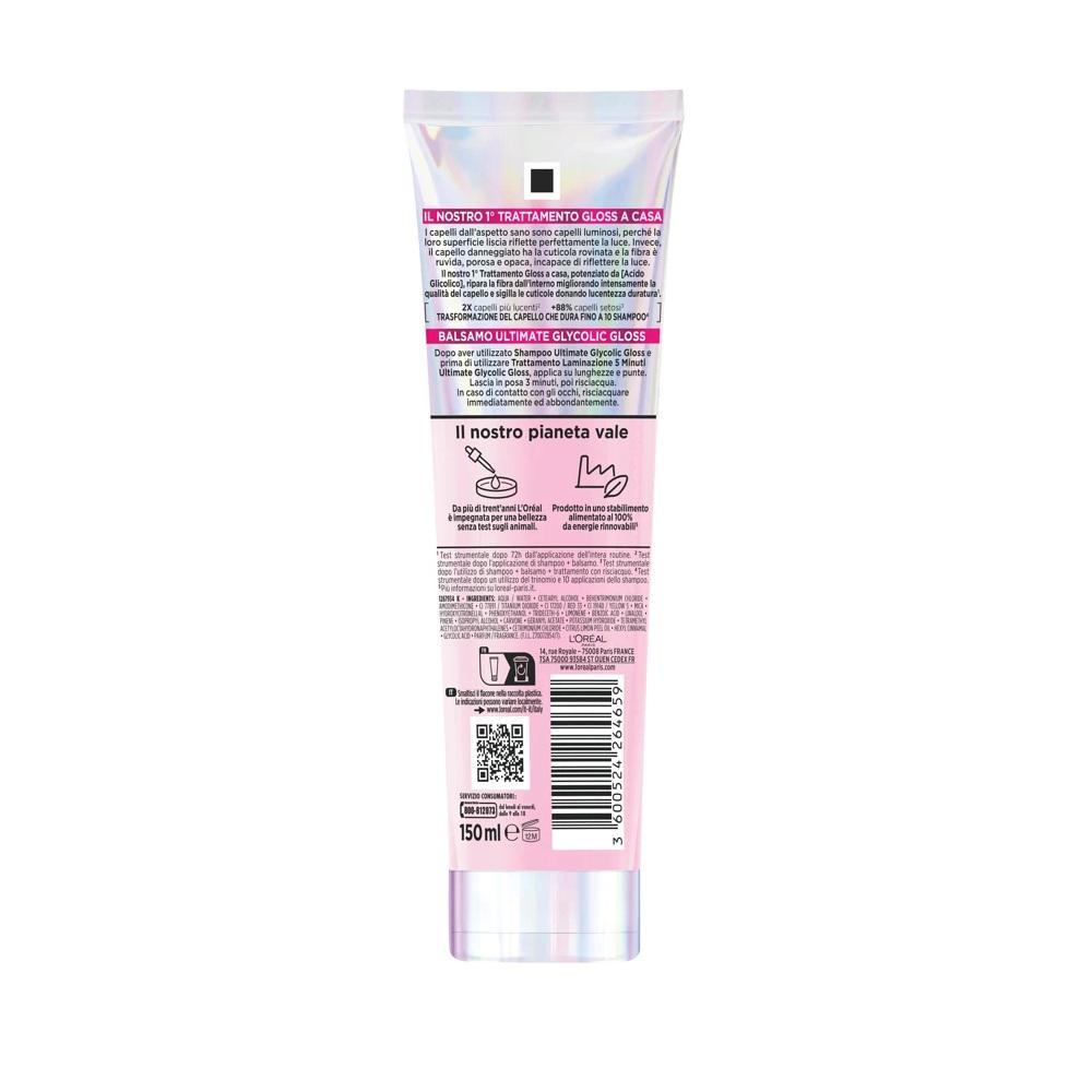 elvive balsamo trattamento glycolic gloss trasformazione luminosità elvive l'oréal paris 150 ml. - foto 2