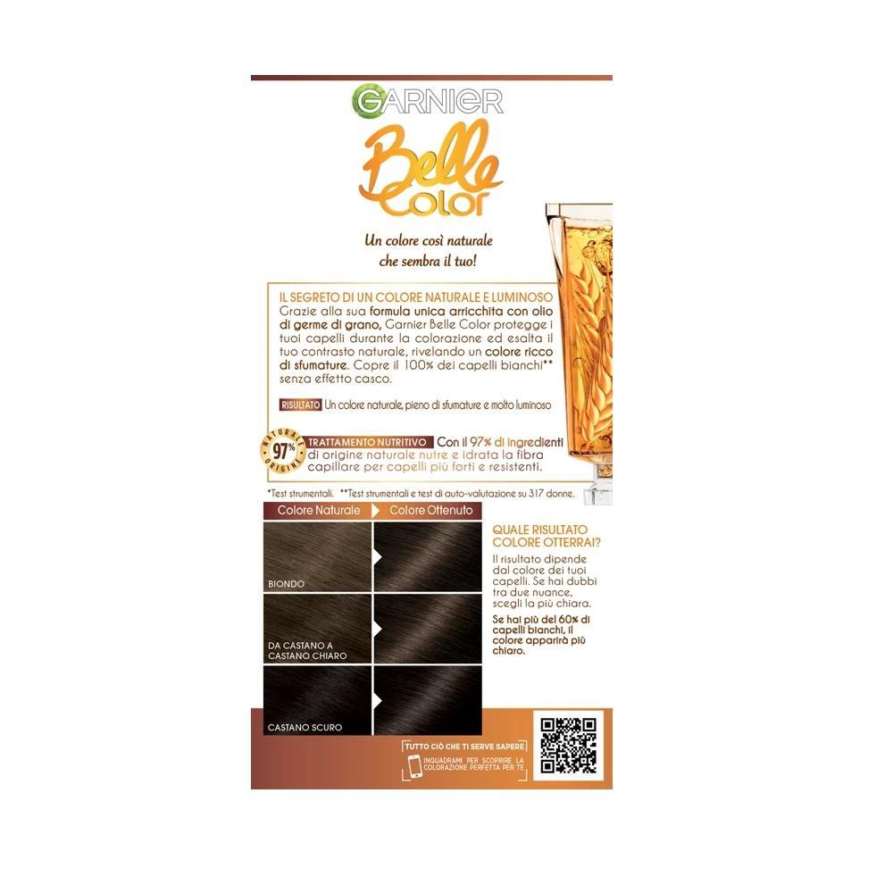garnier colorazione permanente belle color n. 3.24 castano scuro naturale garnier - foto 2