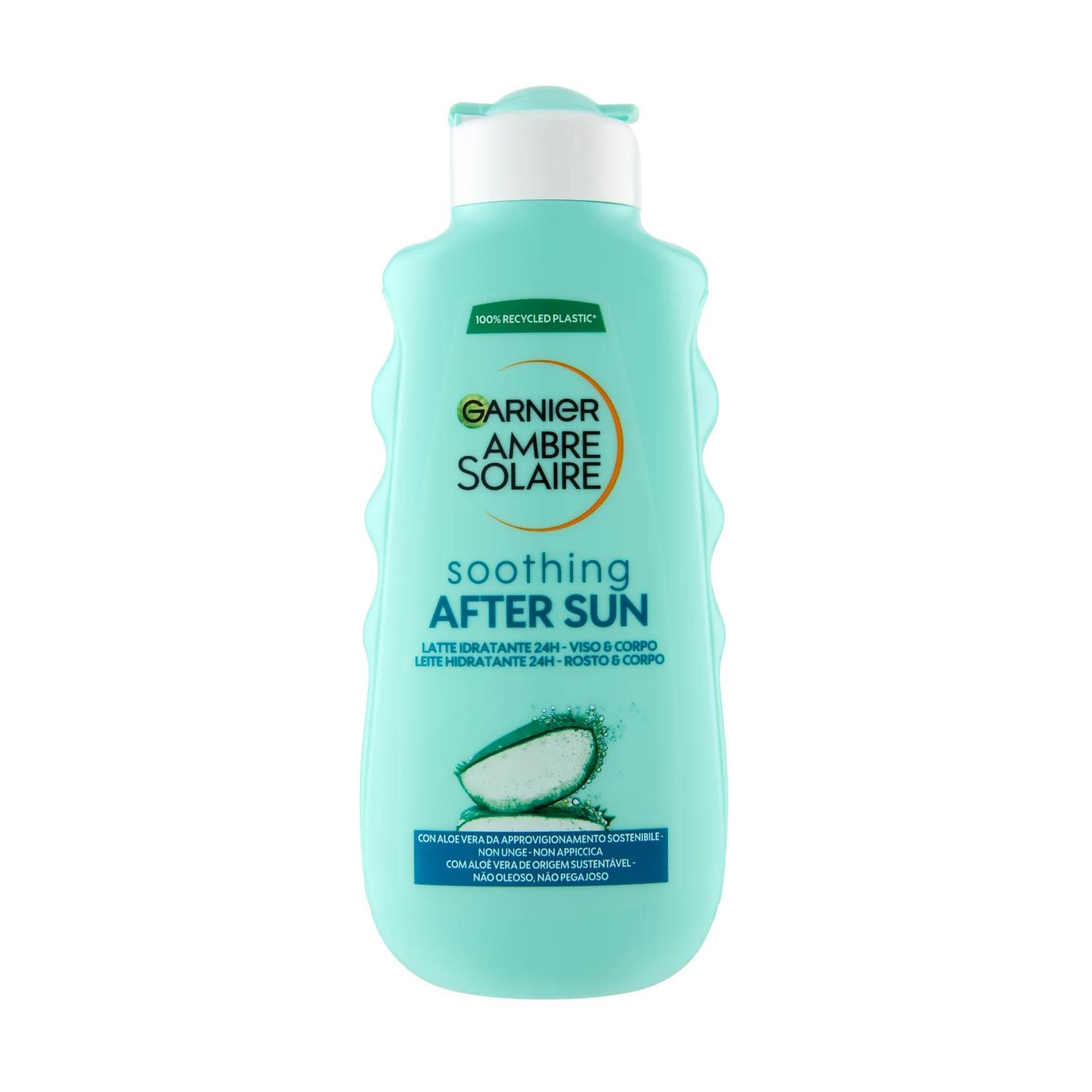 garnier latte doposole idratante e lenitivo con aloe vera garnier ambre solaire 175 ml. - foto 1