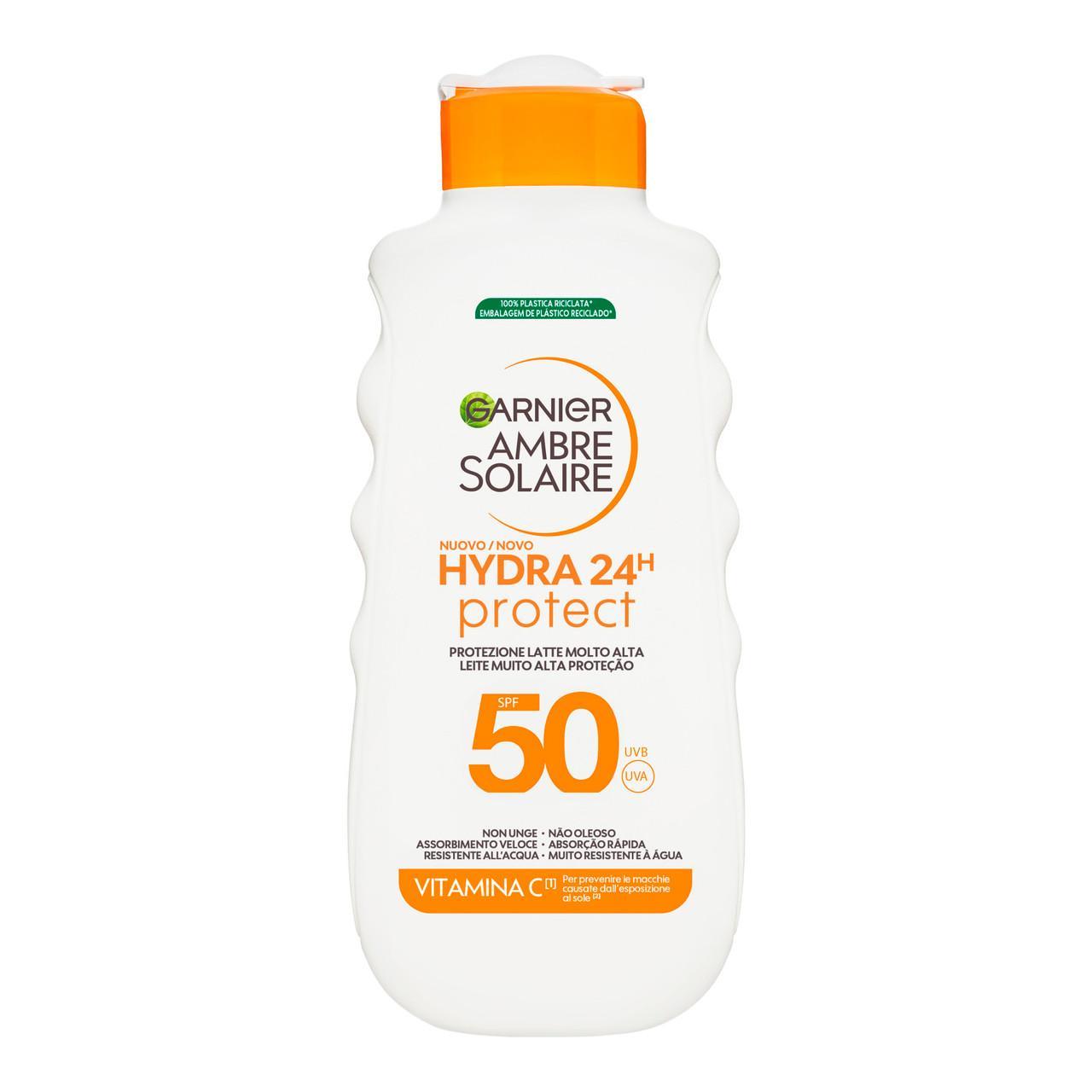 garnier latte protettivo idratante 24h ambre solaire spf 50 garnier 175 ml. - foto 1