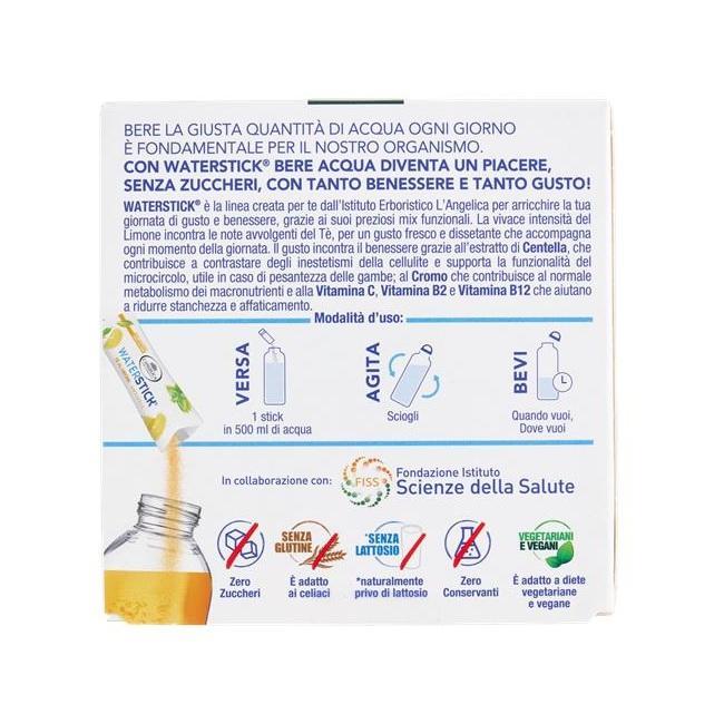 l'angelica integratore alimentare waterstick tè al limone anticell l'angelica 12 x 2 gr. - foto 2
