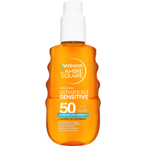 Ambre solaire advanced sensitive acqua solare protettiva spf 50  150 ml.