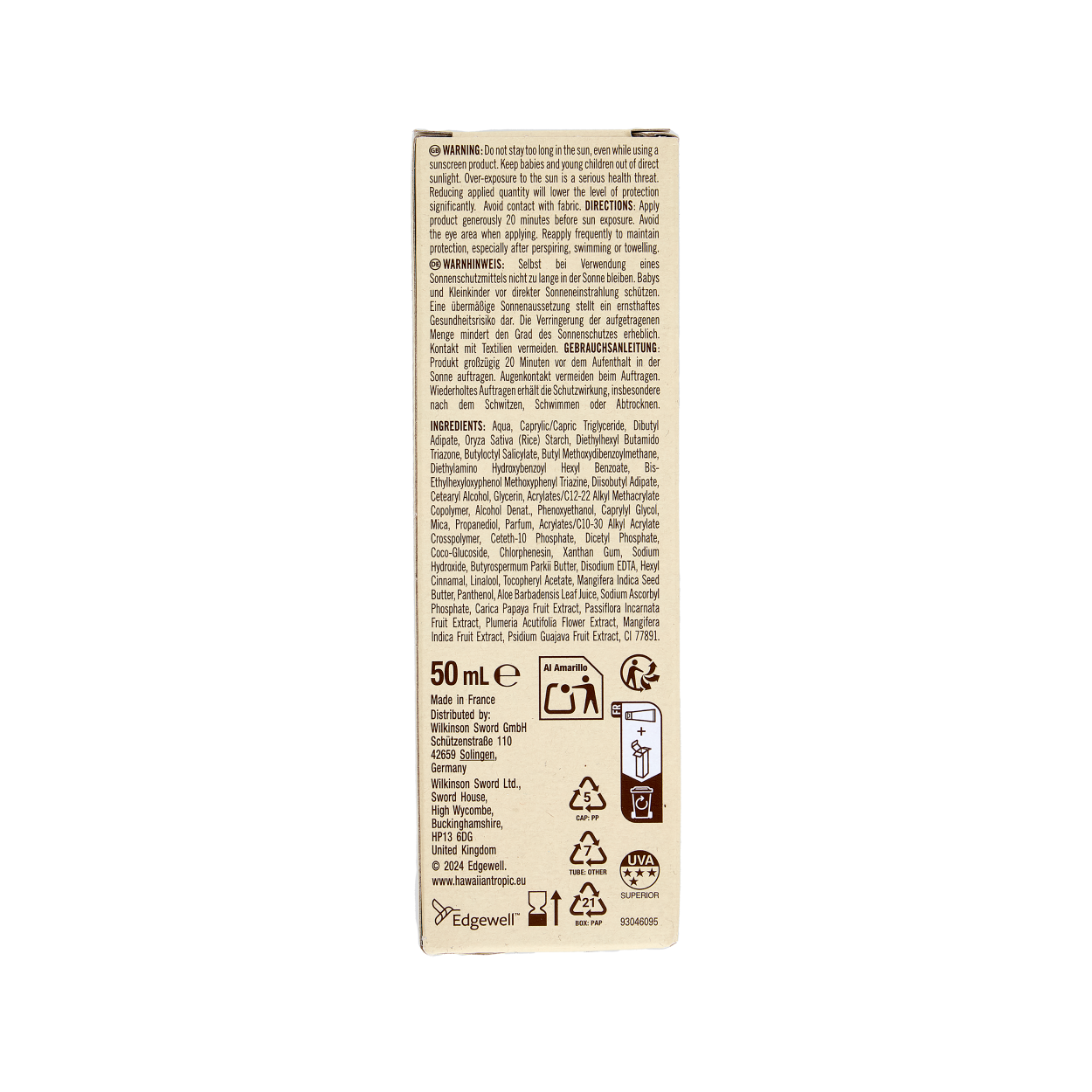 hawaiian crema solare viso illuminante glowing protection spf50 hawaiian tropic 50 ml. - foto 2