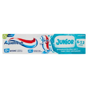 Dentifricio per bambini dai 6 ai 12 anni junior aquafresh 50 ml.