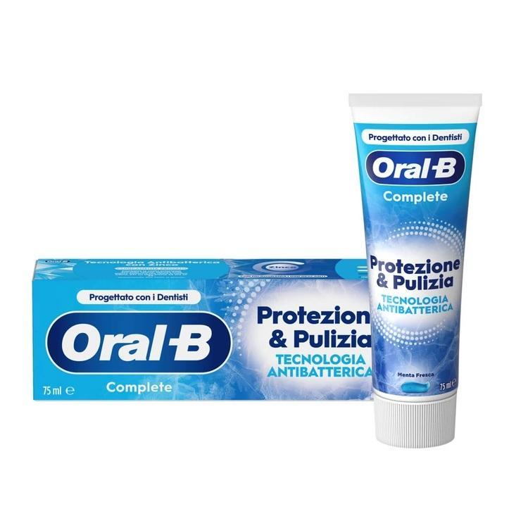 oral b dentifricio complete protezione e pulizia con tecnologia antibatterica oral-b 75 ml. - foto 1
