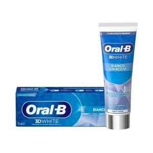 Dentifricio sbiancante 3d white bianco ghiaccio menta verde oral-b 75 ml.