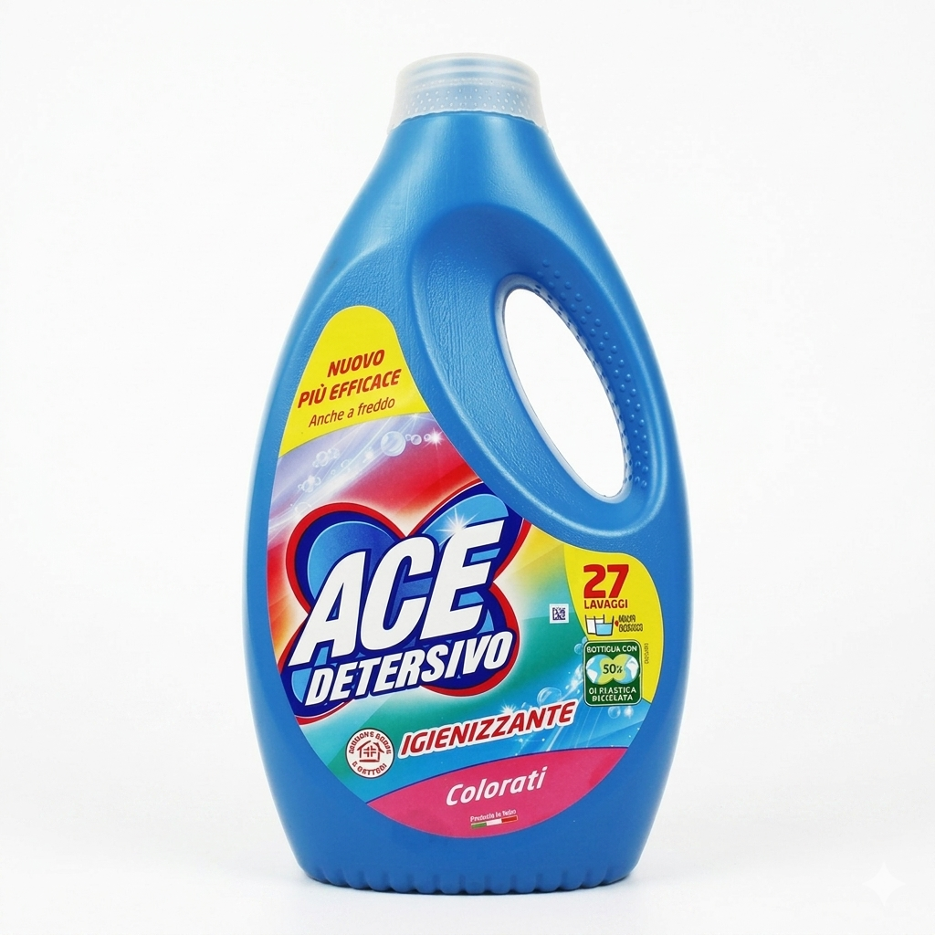 ace detersivo liquido igienizzante per capi colorati ace 27 lavaggi - foto 1