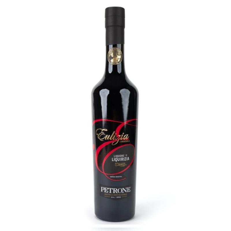 AnticaDistilleriaPetrone, Eulizia, LiquoreAllaLiquirizia, LiquiriziaPura, DigestivoDiFinePasto, LiquoriArtigianali, MadeInItaly, SpiritsLovers, Degustazione, GDO, Zibly, 500 GR. eulizia liquore alla liquirizia eulizia antica distilleria petrone 50 cl - foto 1