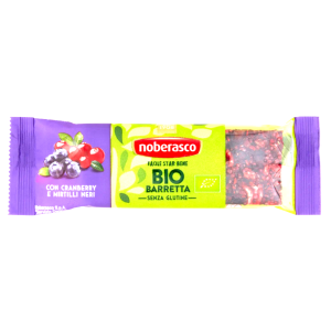 Barretta proteica al cranberry e mirtillo nero bio  30 gr