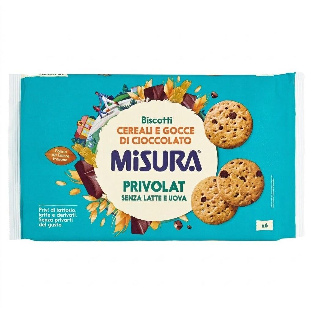 misura biscotti privolat con cereali e cioccolato misura 280 gr. - foto 1