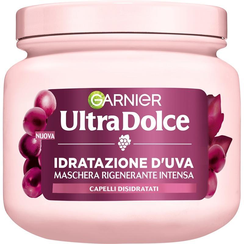 garnier, ultradolce, balsamo, idratante, uva, curacapelli, bellezza, capelli, igiene, brillantezza, spesaonline, 200 gr garnier maschera rigenerante all'uva garnier ultra dolce 200 ml. - foto 1
