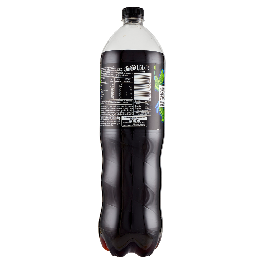 pepsi bibita gassata pepsi zero zucchero gusto lime 1.5 litri - foto 2