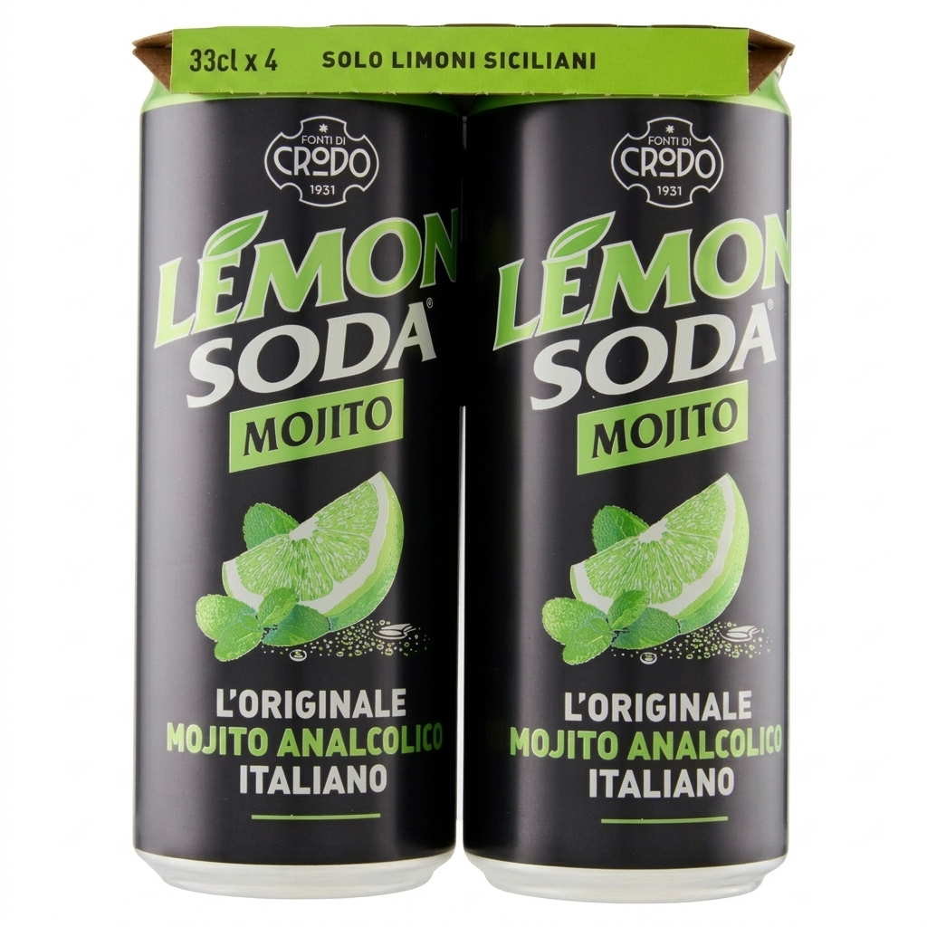 lemonsoda bevanda analcolica al gusto mojito lemonsoda 4x33 cl. - foto 1