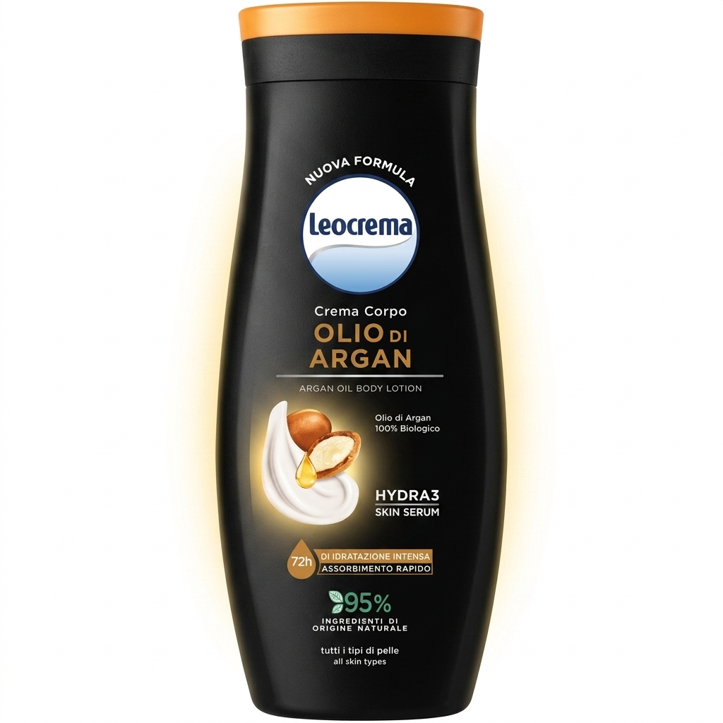 leocrema, crema, olio di argan, corpo, bellezza, skin care, spesaonline, 250 ML, LEOCREMA 250 ML, bonta, nutrimento, qualita, dispensa, cura della pelle, piacere, prodotti leocrema, 250ml, morbidezza, idratazione leocrema crema corpo idratante all'olio di argan leocrema 250 ml. - foto 1