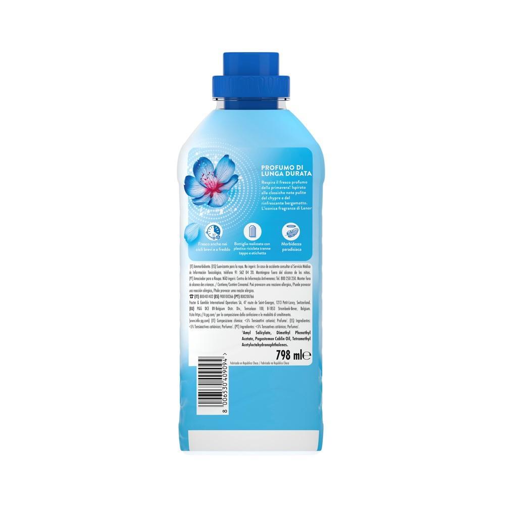 Lenor, Ammorbidente, RisveglioPrimaverile, BucatoProfumato, CuraDeiTessuti, LaundryCare, FreschezzaDuratura, Softener, GDO, Zibly, 798 ML., retro lenor ammorbidente risveglio primaverile 38 lavaggi lenor798 ml. - foto 2