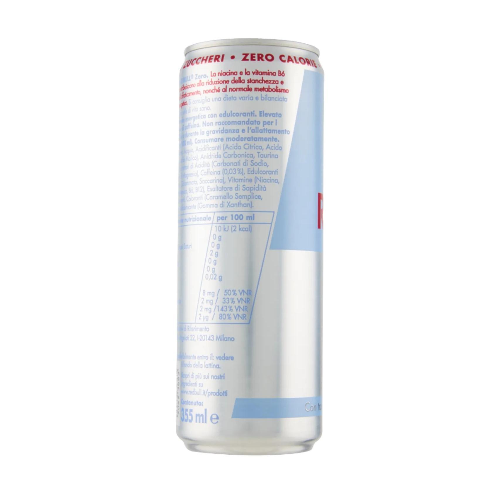 RedBull, RedBullZero, EnergyDrink, SenzaZuccheri, ZeroSugar, CaricaDiEnergia, BevandaEnergetica, FocusAndEnergy, SportEDivertimento, EnergyBoost, GDO, Zibly, 355 GR., r red bull energy drink zero sugar red bull 355 ml. - foto 2