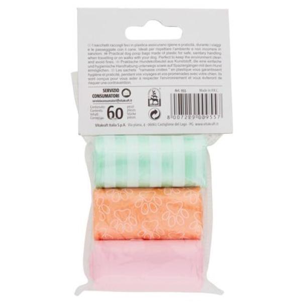 Vitakraft, SacchettiRaccogliFeci, SacchettiIgienici, PasseggiataConIlCane, DogWalking, CuraDelCane, AccessoriPet, PetCare, IgienaQuotidiana, CaniFelici, GDO, Zibly, 200 GR., r vitakraft sacchetti raccogli feci per cani vitakraft 60 pz. - foto 2