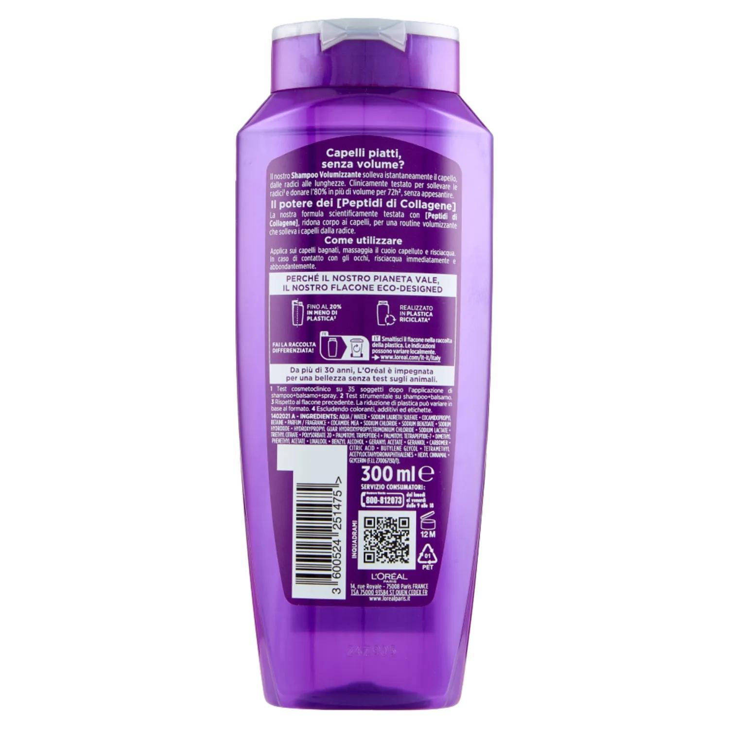 Elvive, CollagenLifter, ShampooVolumizzante, CapelliFini, HairCare, VolumeCapelli, HairRoutine, BellezzaCapelli, GDO, Zibly, 300 ML., retro elvive shampoo volumizzante collagen lifter elvive 300 ml - foto 2