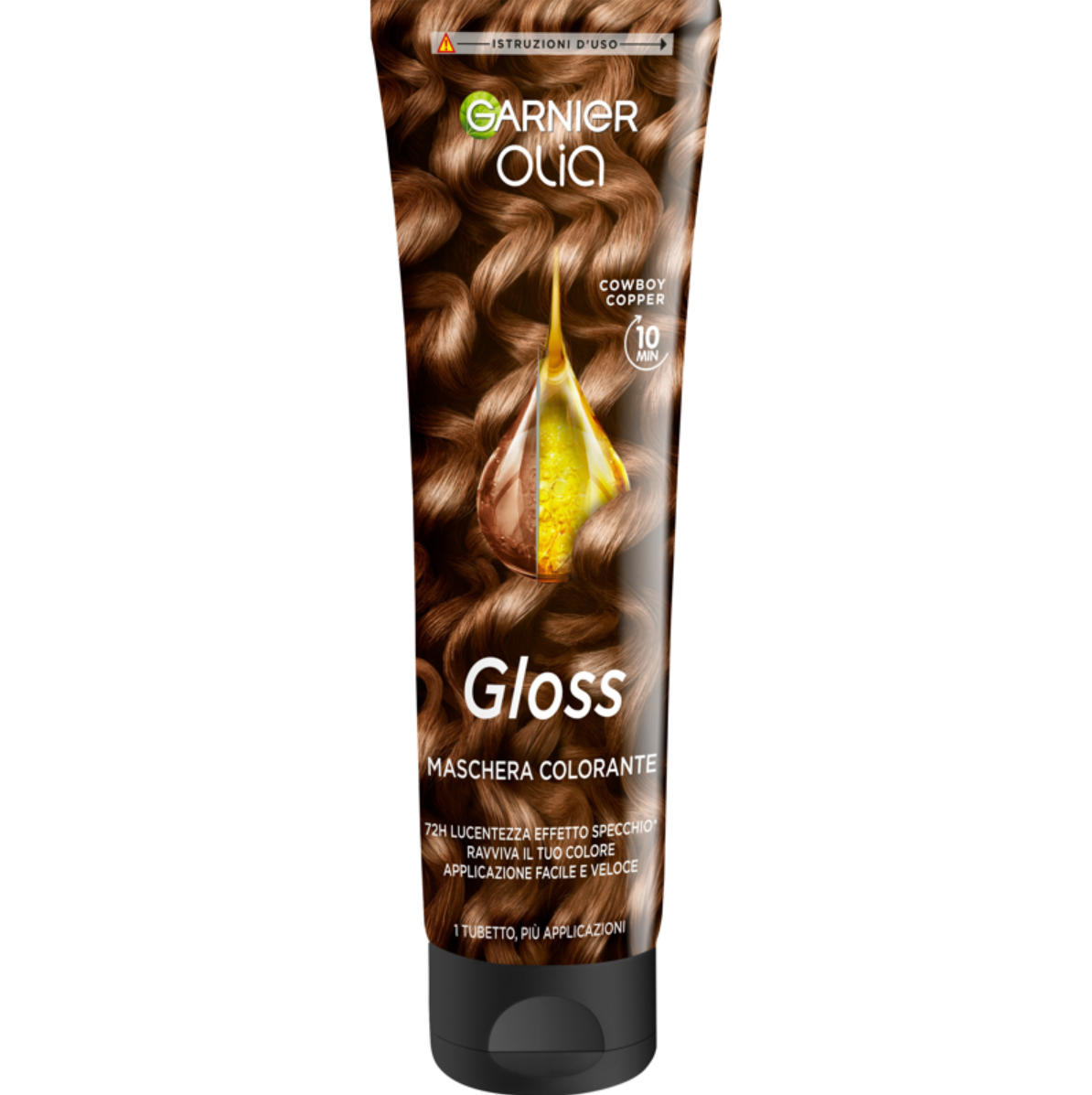 Garnier, OliaGloss, MascheraColorante, Rame, CapelliRamati, Tonalizzante, CuraCapelli, HairCare, ColoreCapelli, EffettoGloss, GDO, Zibly, 150 GR. garnier maschera colorante tonalizzante olia gloss ramato garnier 150 ml - foto 1