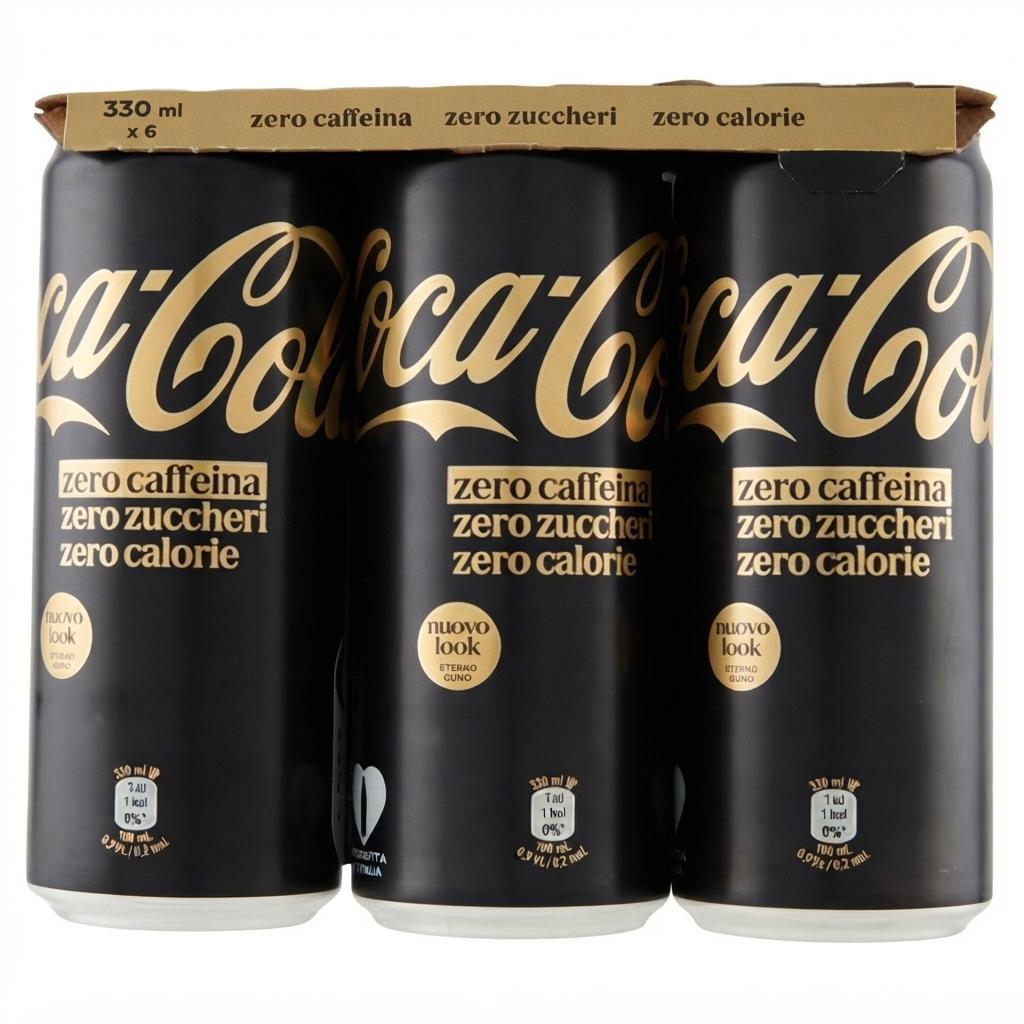 cocacola, cocacolasenzacaffeina, bibite, bevandegassate, cola, spesaonline, 6X330 CL, COCA COLA 6X330 CL, bonta, gusto bevanda gassata analcolica al gusto cola senza caffeina, qualita, dispensa, piacere, fragranza, prodotti coca-cola, 330cl, benessere, 6X330 CL, coca, cola, bevanda, gassata, lattine, dispensa, spesaonline, alimentazione, italia coca cola bevanda gassata senza caffeina coca cola 6x330 cl - foto 1
