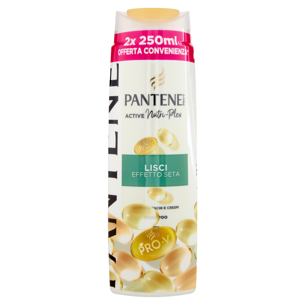Pantene, Shampoo, LisciEffettoSeta, HairCare, ProV, AntiCrespo, CapelliLisci, HairRoutine, BellezzaCapelli, GDO, Zibly, 500 ML. pantene shampoo lisci effetto seta 2x250 ml pantene - foto 1