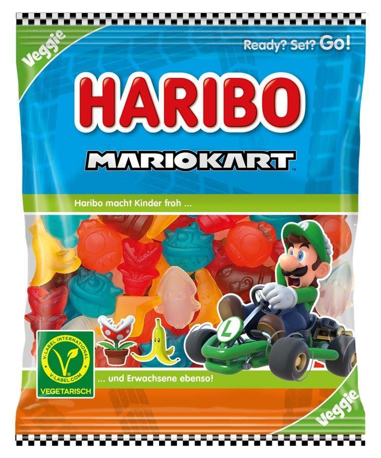 haribo caramelle gommose frizzanti mario kart haribo 160 gr - foto 1