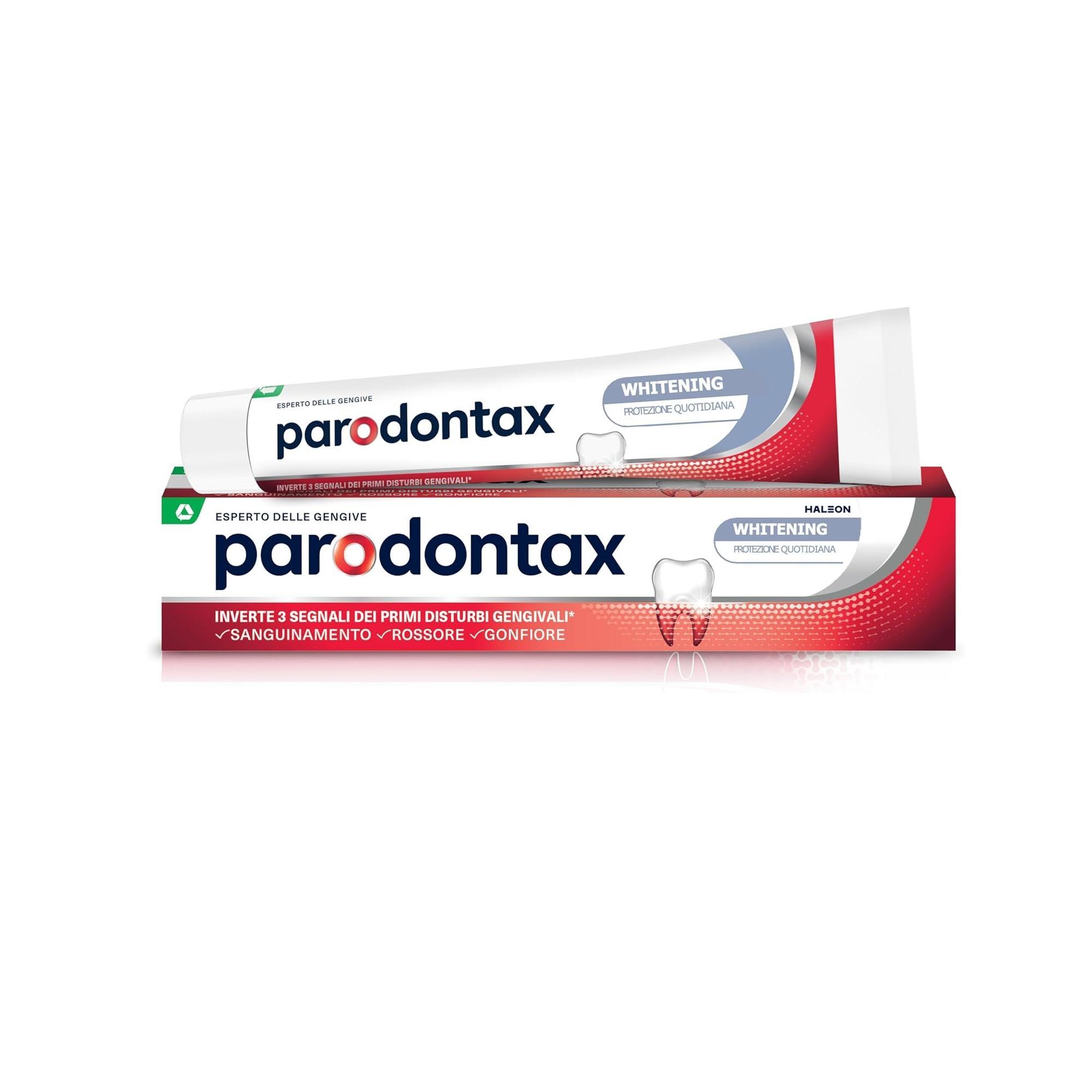 Parodontax, Whitening, Dentifricio, OralCare, GengiveSane, IgieneOrale, Sbiancante, DailyCare, DentalHealth, GDO, Zibly, 150 ML. parodontax dentifricio protezione gengive whitening parodontax 2x75 ml - foto 1