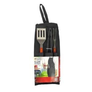 Kit bbq chef con grembiule e utensili