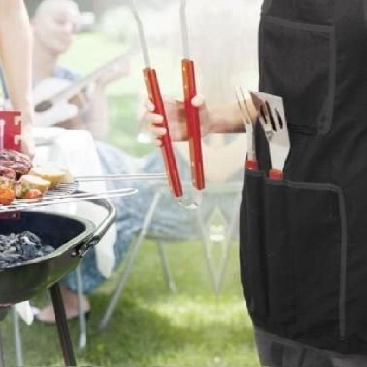 Kasaviva, BbqKit, GrillChef, GrembiuleBbv, UtensiliBarbecue, OutdoorCooking, Grigliata, BarbecueTime, GrillLover, GDO, Zibly, 1 PZ., hero kasaviva kit bbq chef con grembiule e utensili kasaviva - foto 3
