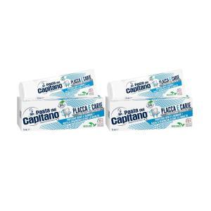 Dentifricio anti placca e carie  2x75 ml.
