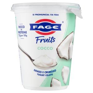 Yogurt greco fruits con cocco 380 gr  total