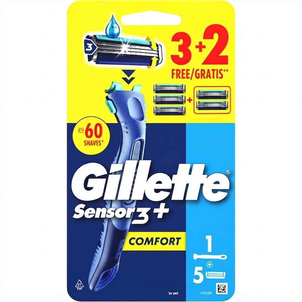 gilette rasoi sensor3 comfort 3+2 pz gillette - foto 1
