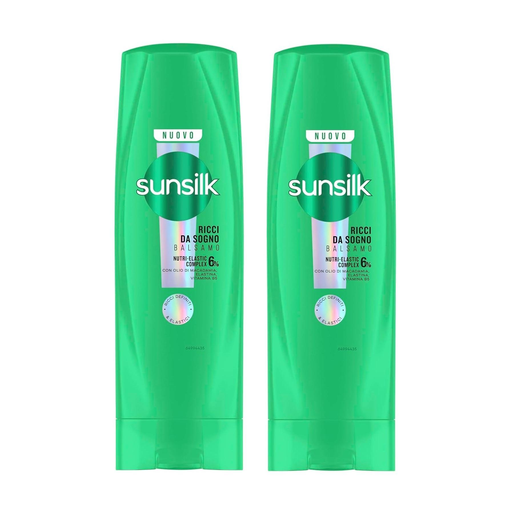 sunsilk balsamo per capelli ricci dominati sunsilk 2x250 ml. - foto 1