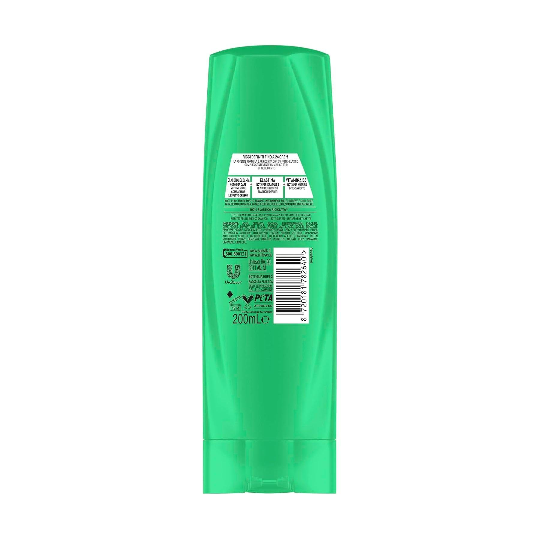 sunsilk balsamo per capelli ricci dominati sunsilk 2x250 ml. - foto 3