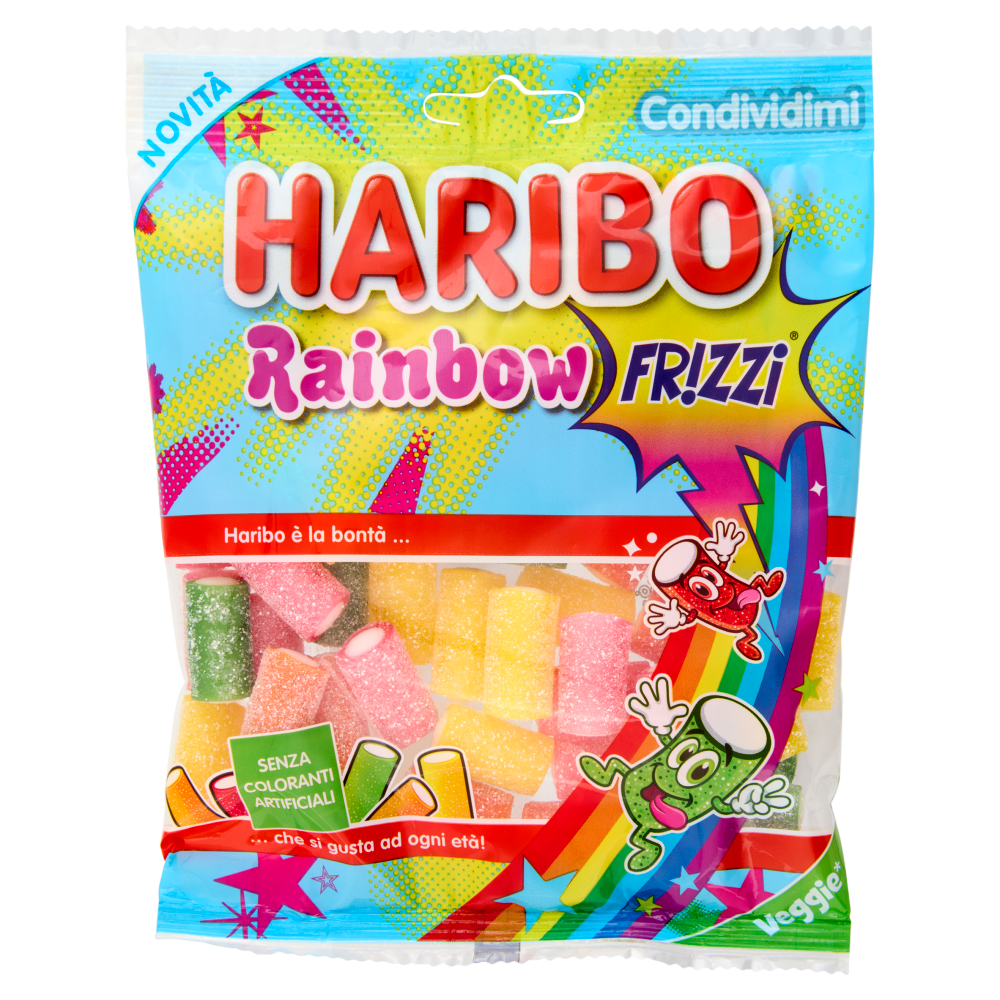 haribo caramelle rainbow frizzi haribo 150 gr. - foto 1