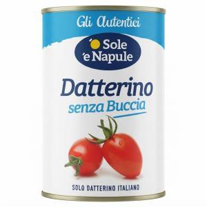 Pomodori datterini pelati senza buccia o sole mio 400 gr
