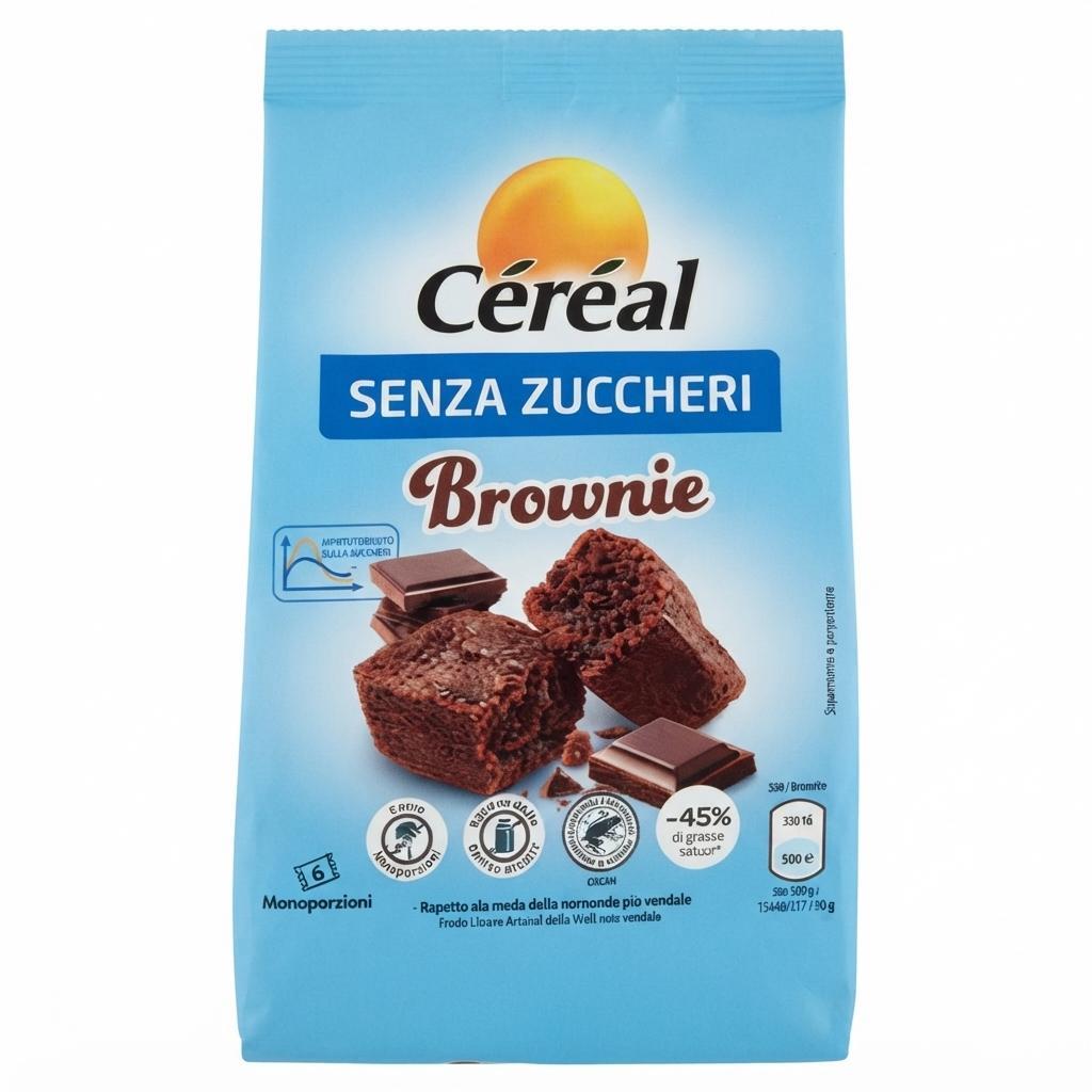cereal brownie senza zuccheri aggiunti cereal 150 gr - foto 1