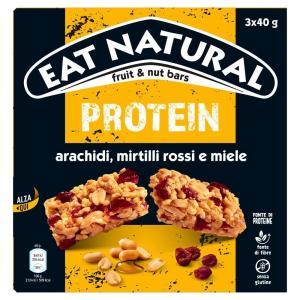 Barretta protein arachidi, mirtilli rossi e miele 3 x 40 g