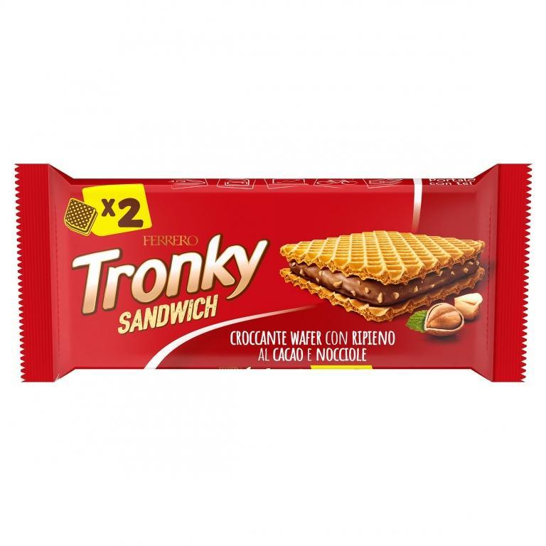 kinder, kindertronky, tronkysandwich, ferrero, snackkinder, waferfarcito, snackcroccante, cremaalatte, merendinagolosa, pausoffice, dolciumi, topseller, offerteamazon, venditeebay, gdo, zibly, 44 GR ferrero wafer farcito ferrero kinder tronky sandwich 44g - foto 1