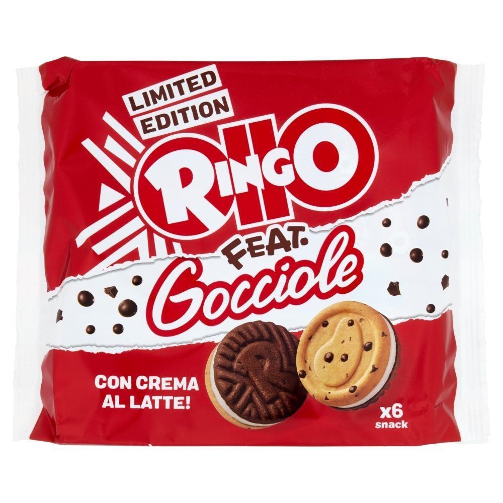 pavesi ringo feat. gocciole limited edition snack 6 porzioni 165g - foto 1