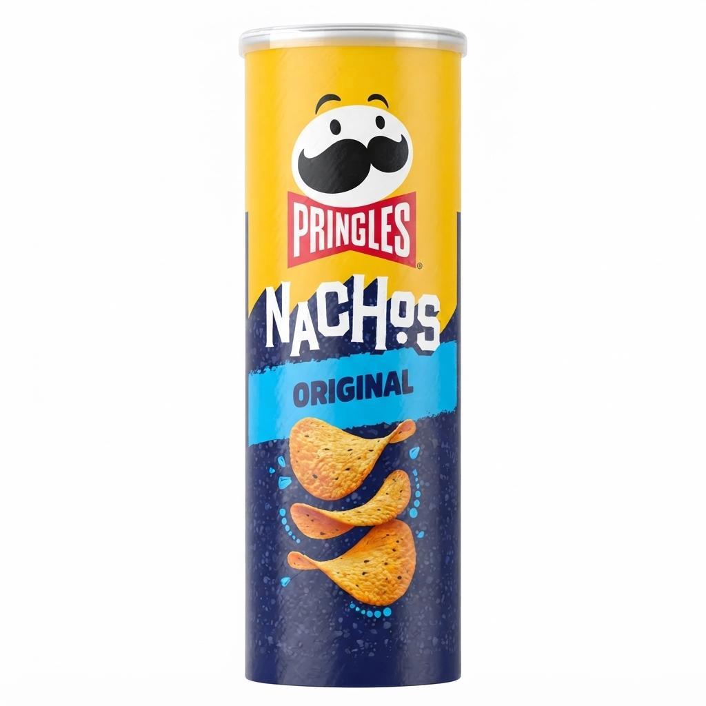 Pringles, Nachos Original, patatine, snack salati, mais, aperitivo, Pringles 150g, patatine in tubo, snack croccanti, Pringles Nachos pringles patatine pringles nachos original 150g - foto 1