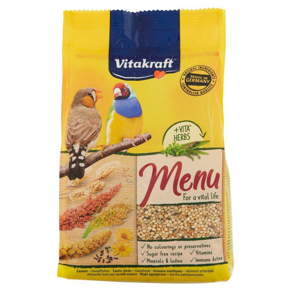 Vitakraft, MenuUccelli, UccelliEsotici, MangimeUccelli, PetCare, AlimentazioneUccelli, CuraVolatili, SemiPerUccelli, ProdottiVitakraft, Volatili, TopSeller, OfferteAmazon, VenditeEbay, GDO, Zibly, 500 GR. vitakraft menu alimento base per uccelli esotici 500 gr vitakraft - foto 1