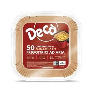 Contenitori in carta forno rotondi per friggitrice ad aria 22x22 cm 50 pz decò