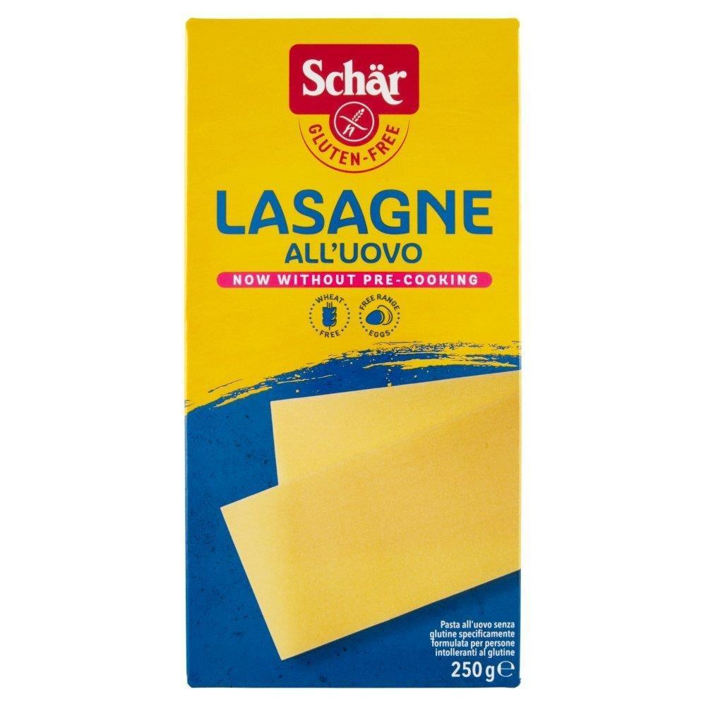 Schu00e4r, lasagne senza glutine, pasta all'uovo, gluten free, lasagne 250g, pasta senza glutine, alimenti celiachia, lasagne schar, pasta all'uovo senza glutine schar lasagne all uovo senza glutine schar 250g - foto 1