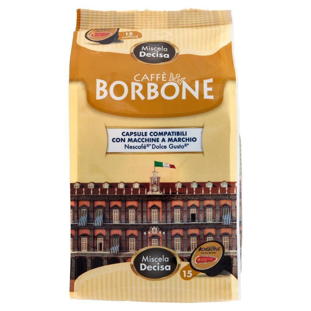Le capsule Caffu00e8 Borbone Miscela Dek sono compatibili con le macchine a marchio Nescafu00e9 Dolce Gusto. Questa miscela decaffeinata offre un espresso dal caffè borbone caffè borbone miscela decisa capsule compatibili dolce gusto 30 pezzi - foto 1