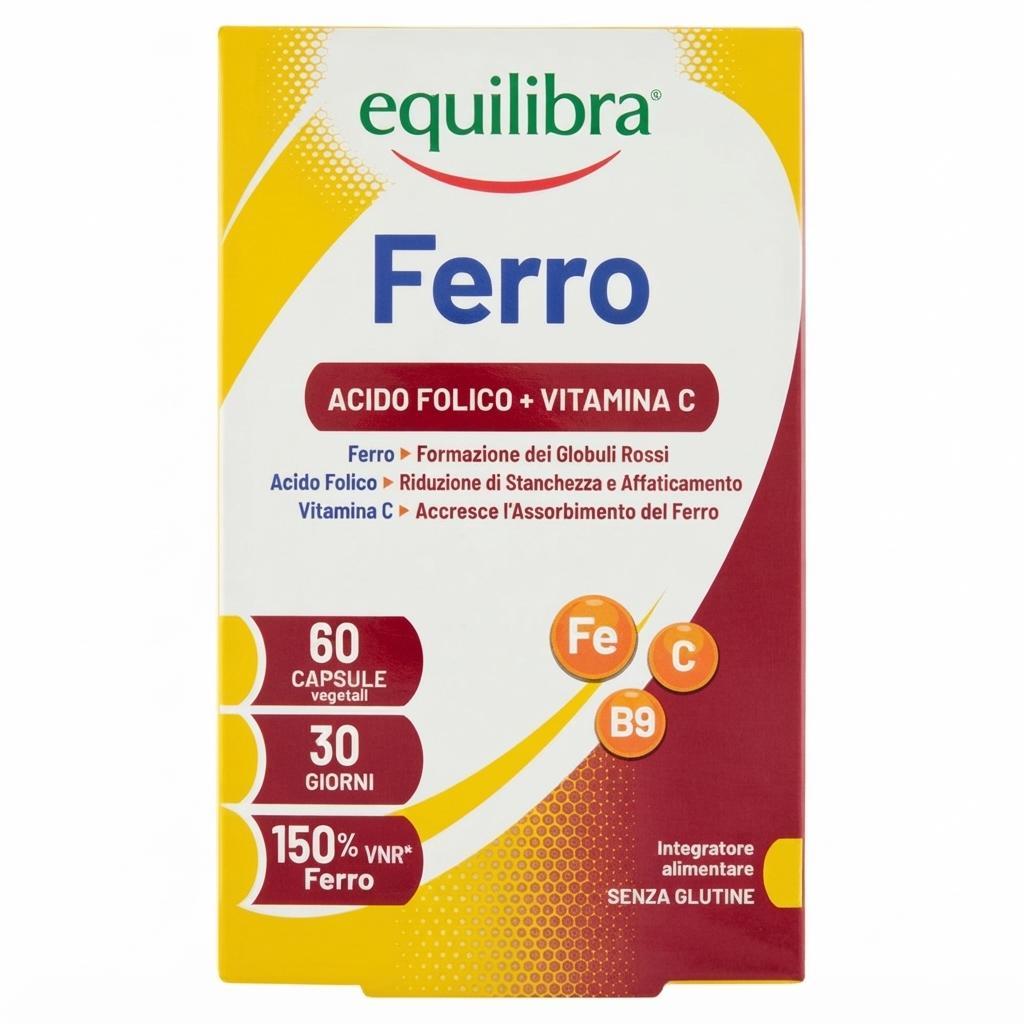 equilibra integratore alimentare di ferro e vitamine ferro più equilibra 60 cps - foto 1