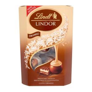 Praline di cioccolato al latte con morbido ripieno al gusto tiramisù lindor  200 gr
